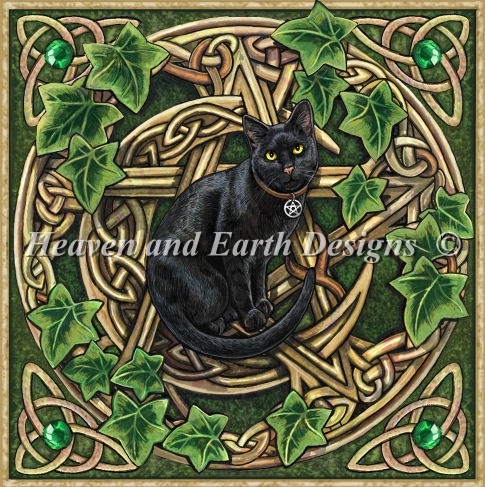Mini Cat Pentagram - Click Image to Close
